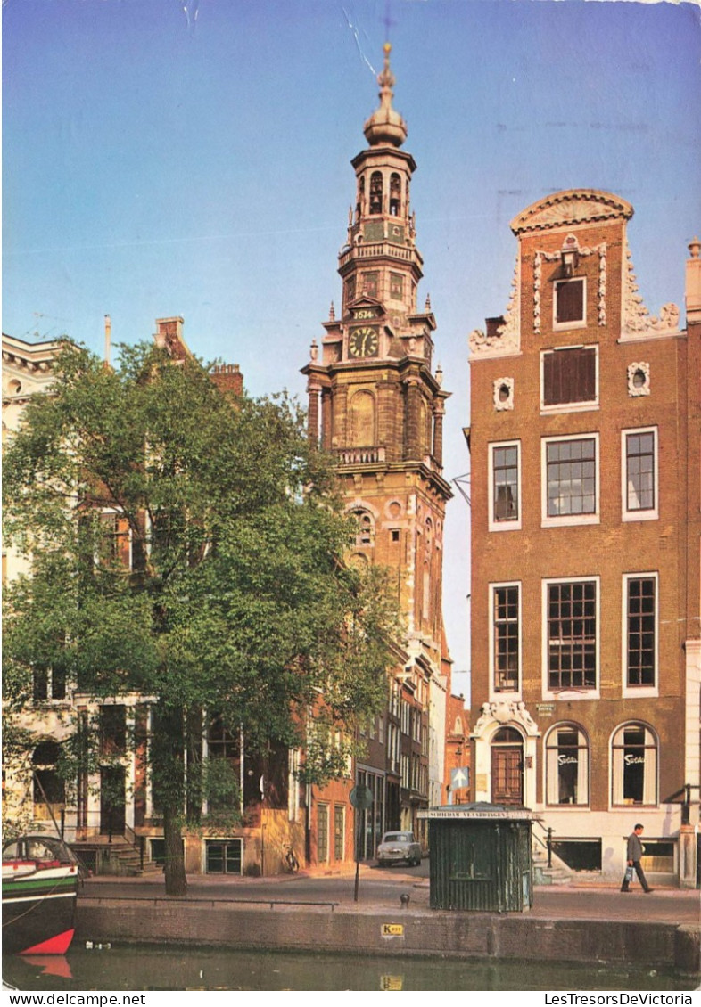 PAYS-BAS - Amsterdam - Kloveniersburgwal Met Zuideretoren - Animé - Vue Générale - Carte Postale - Amsterdam