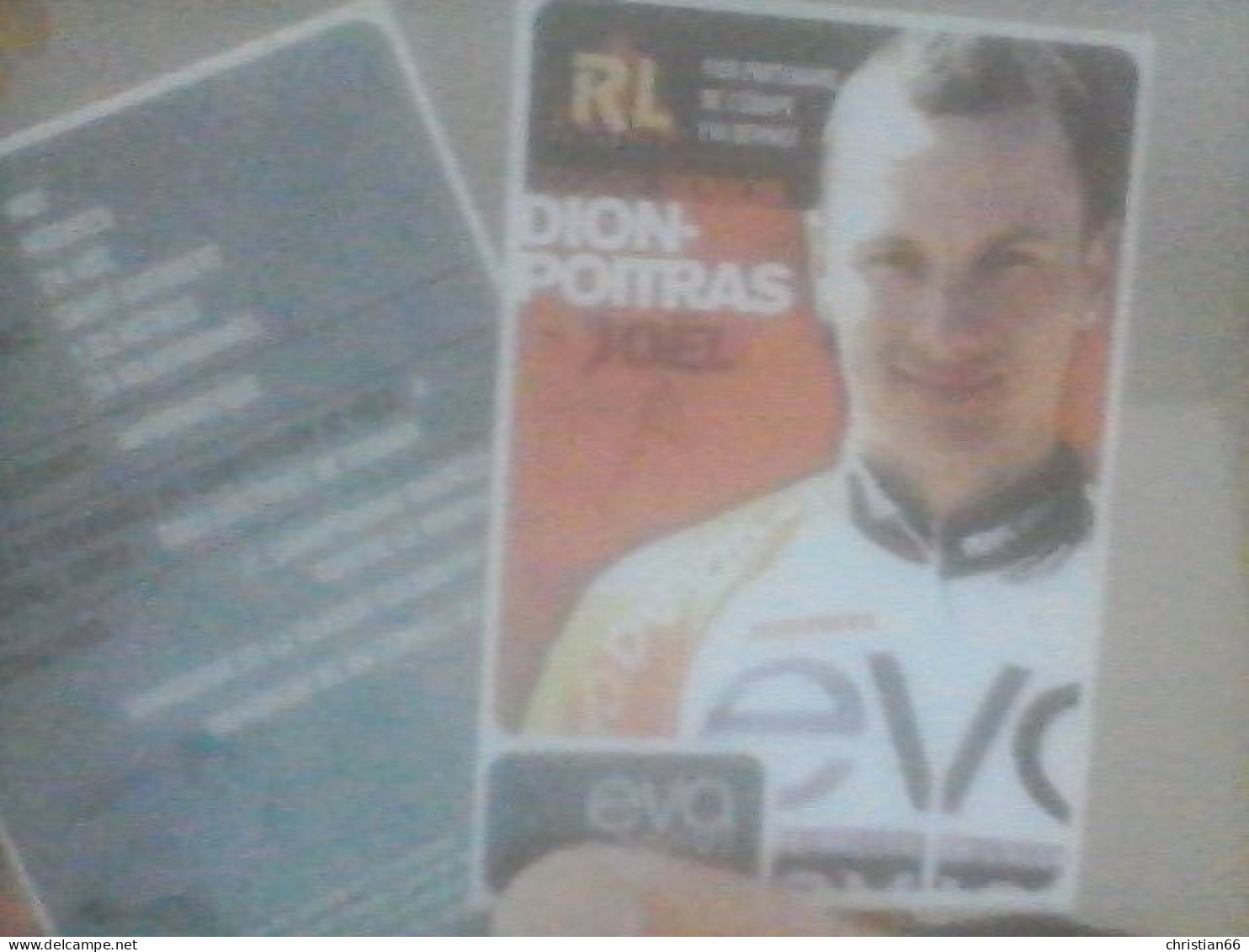 CYCLISME   :2  PETITES CARTES MATHIEU ROY + JOEL DION POITRAS TEAM EVA DE VINCI - Radsport