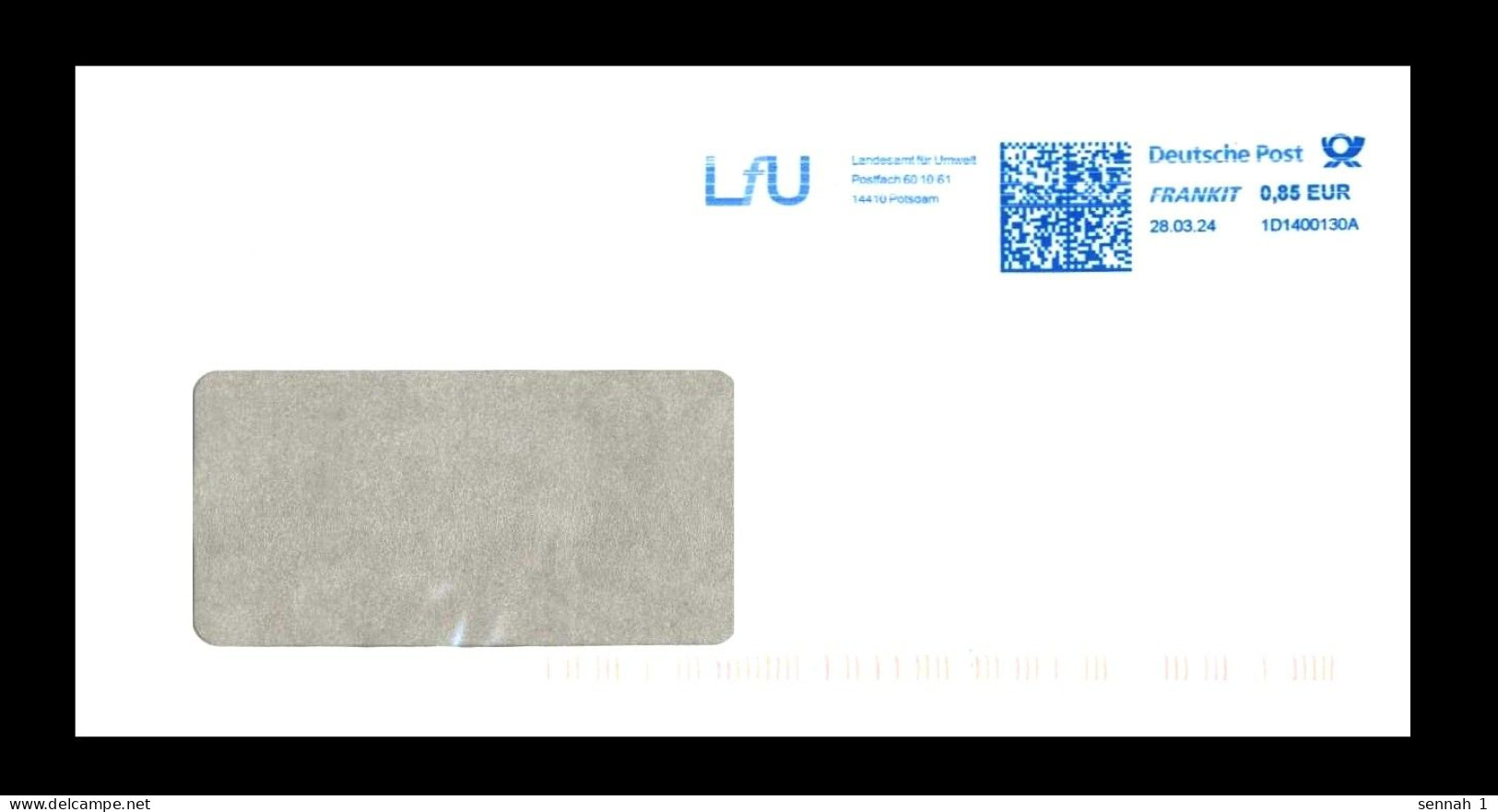 Bund / Germany: Stempel 'Landesamt Für Umwelt – 14410 Potsdam, 2024' / Cancel 'Institute Of Environmental Protection' - Umweltschutz Und Klima