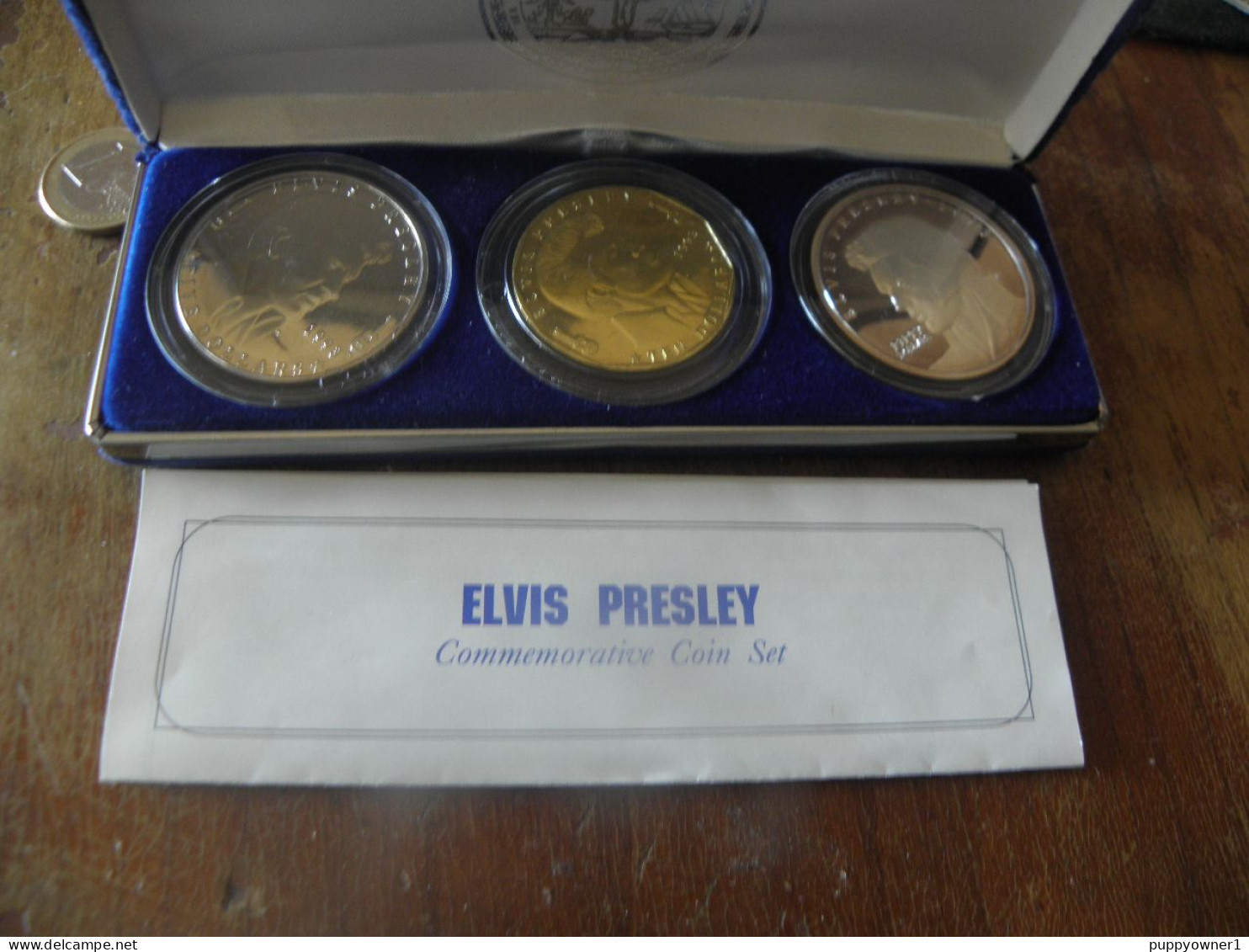 50$ Argent Troy Ounce .999 10 $ Laiton 5 $ Cupronickel1993 Île Marshall Elvis Presley Coffret - Colecciones Y Lotes