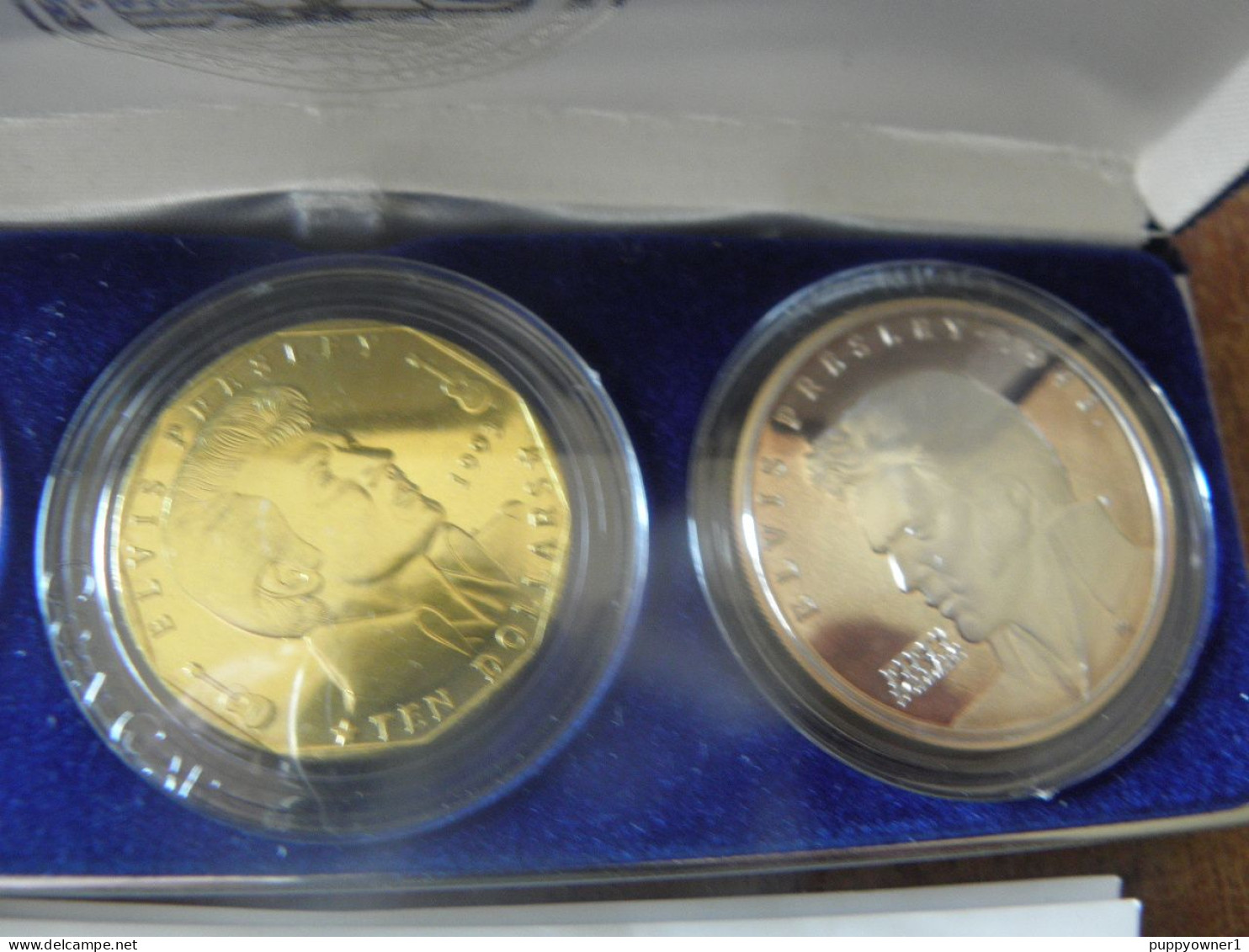 50$ Argent Troy Ounce .999 10 $ Laiton 5 $ Cupronickel1993 Île Marshall Elvis Presley Coffret - Verzamelingen & Kavels