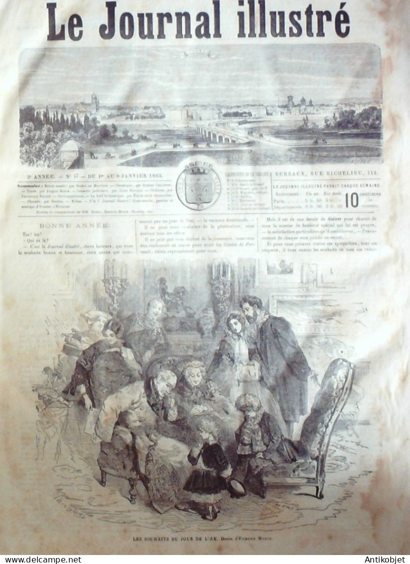 Le Journal Illustré 1865 N°47 Tours (37) Angleterre Noel Christmas - 1850 - 1899