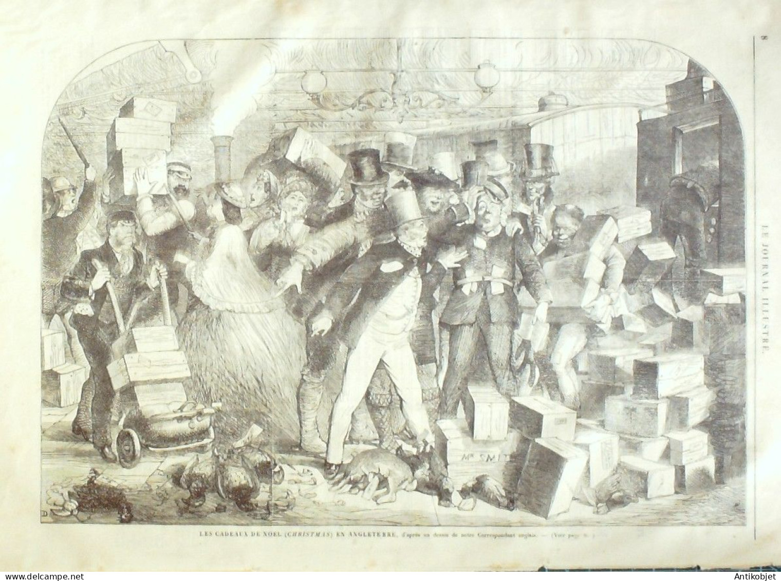 Le Journal Illustré 1865 N°47 Tours (37) Angleterre Noel Christmas - 1850 - 1899