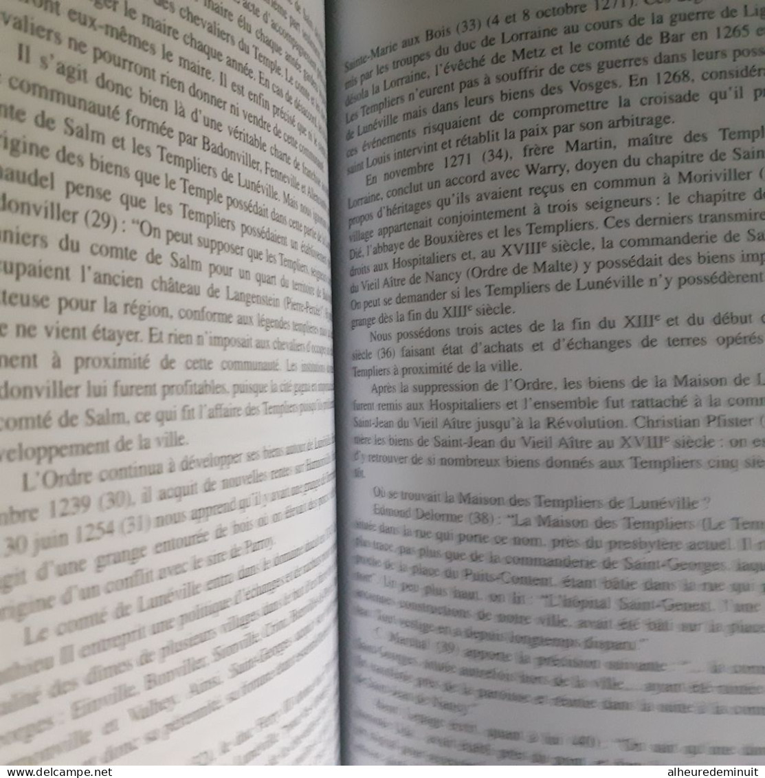 ITINERAIRES TEMPLIERS EN LORRAINE"Chevaliers"Histoire Vosges Meuse abbayes commanderie Lorraine médiévale Nancy"M.HENRY"