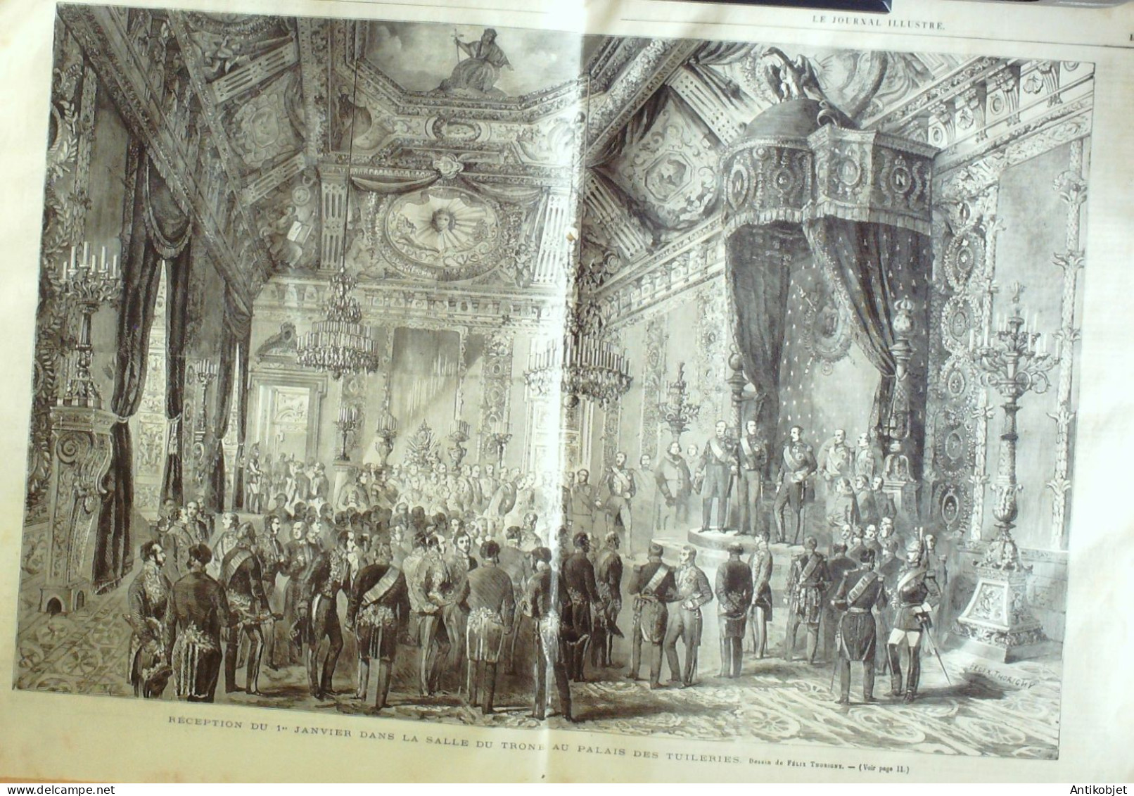 Le Journal Illustré 1865 N°48 Chateauroux (36) Leipzig Concert De Carlotta Normandie Fête Des Rois - 1850 - 1899