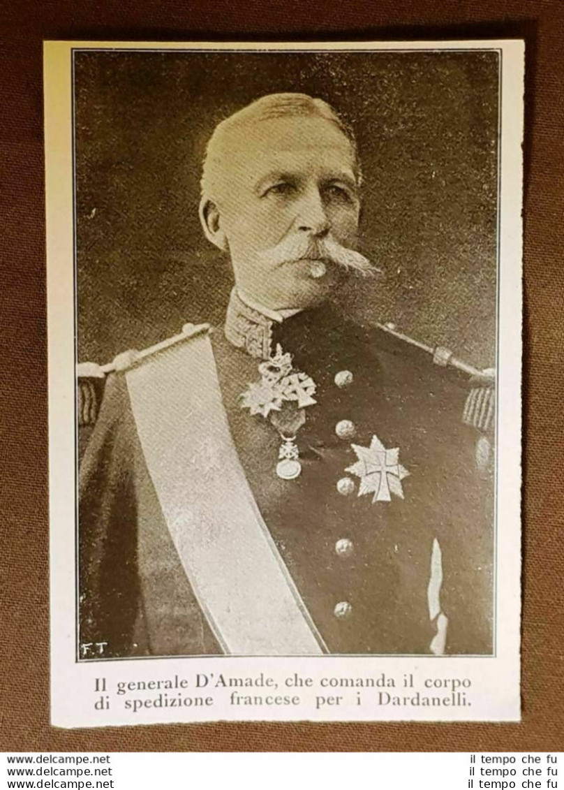 Albert Gerard Leo D'Amade 1856  1941 Generale Di Francia - Other & Unclassified
