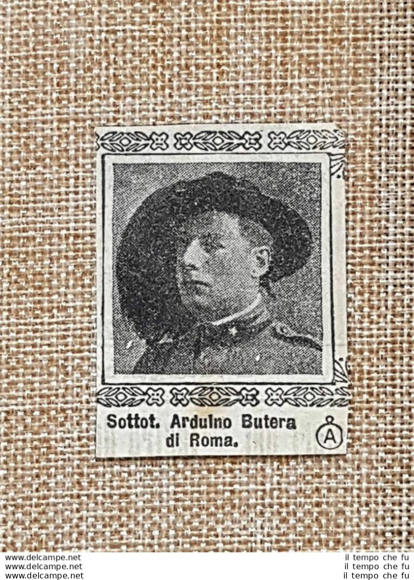 Decorato Al Valore Nel 1917 Arduino Butera Di Roma Medaglia D'argento WW1 - Otros & Sin Clasificación