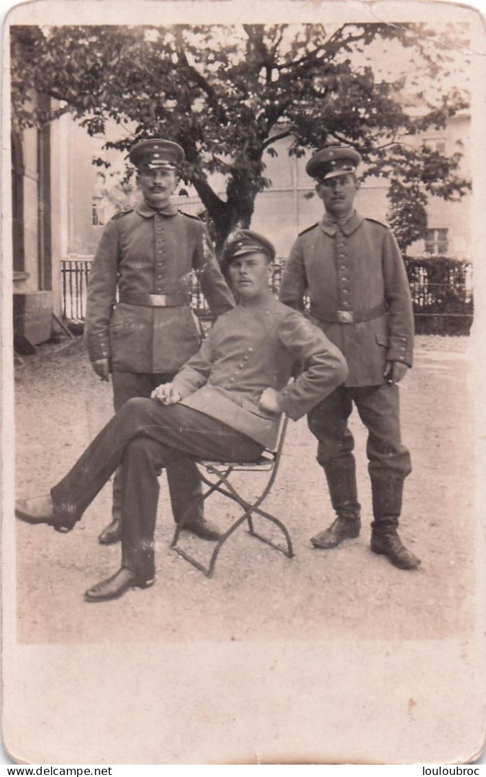 CARTE PHOTO SOLDATS ALLEMANDS DEUTSCHEN SOLDATEN GUERRE 14/18 WW1 J14 - Oorlog 1914-18