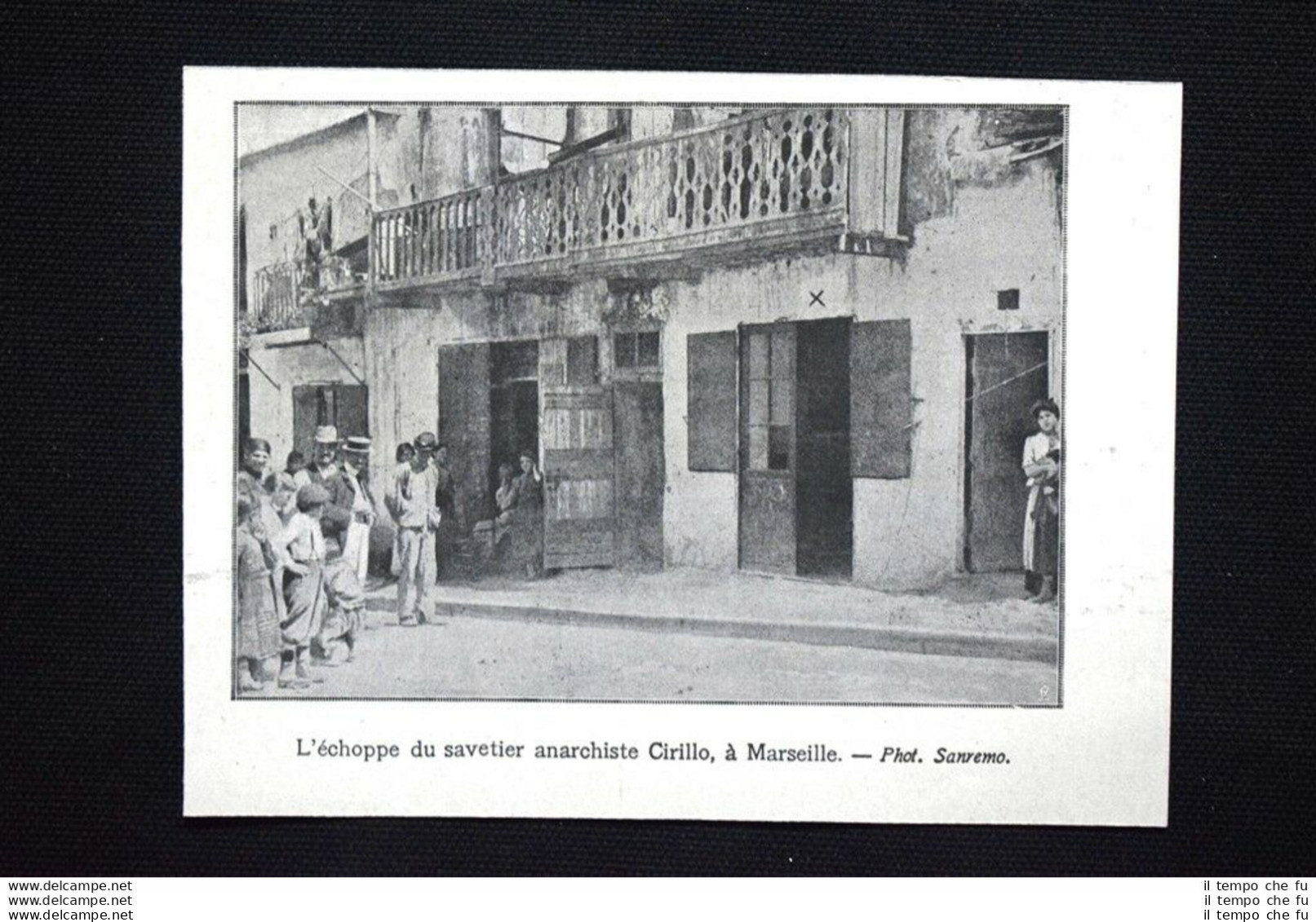 La Bancarella Del Ciabattino Anarchico Cirillo, Marsiglia Stampa Del 1906 - Andere & Zonder Classificatie