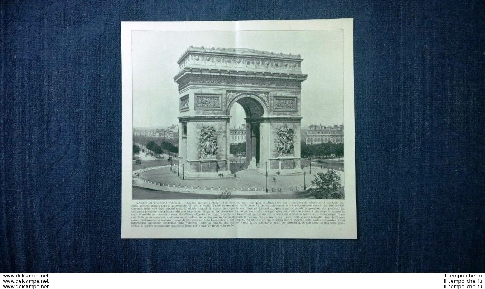 Rara Veduta Di Fine '800: Arco Di Trionfo. Parigi + Castello Di Kenilworth - Before 1900