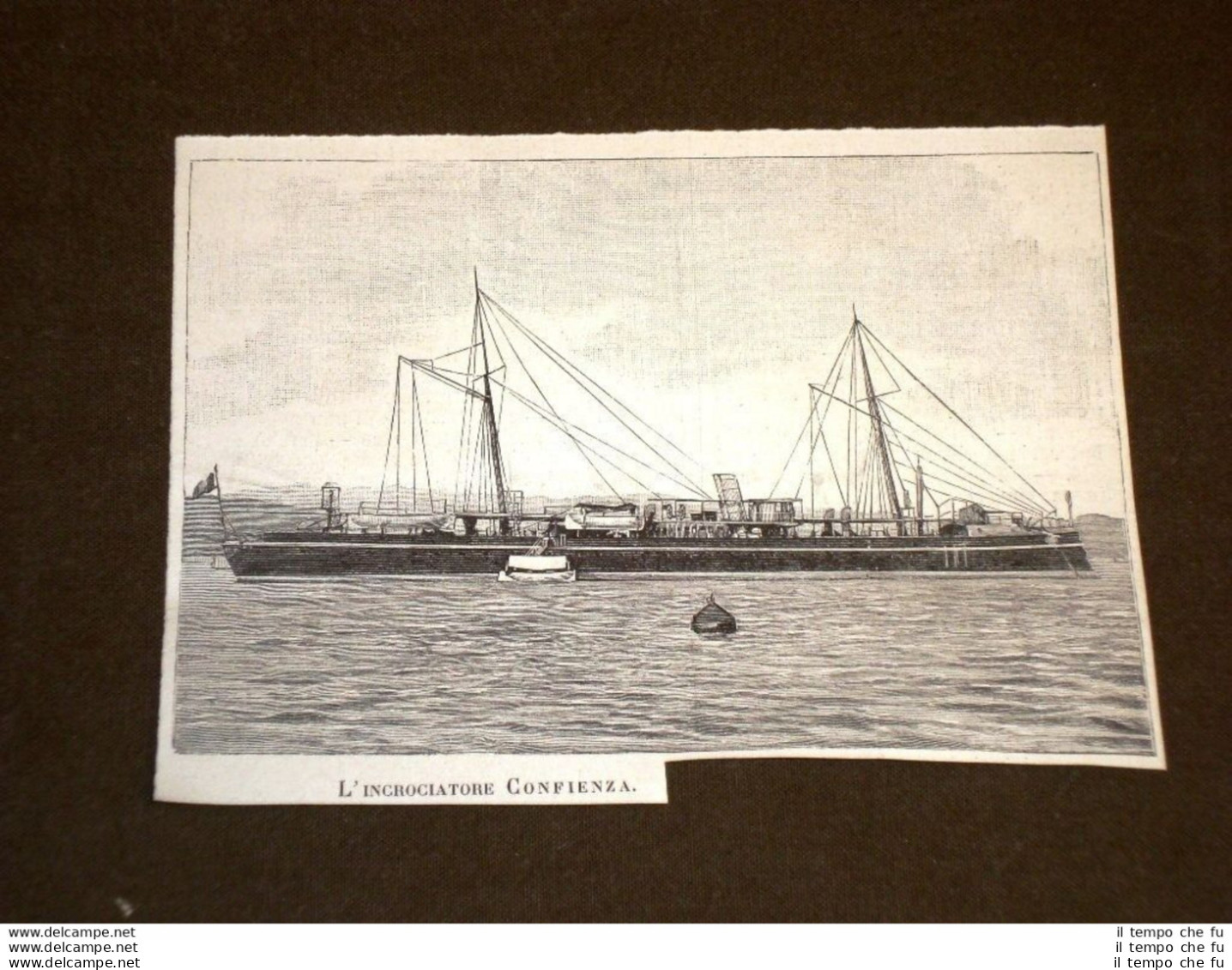 Navi Della Marina D'Italia Nel 1891 Incrociatore Confidenza - Before 1900