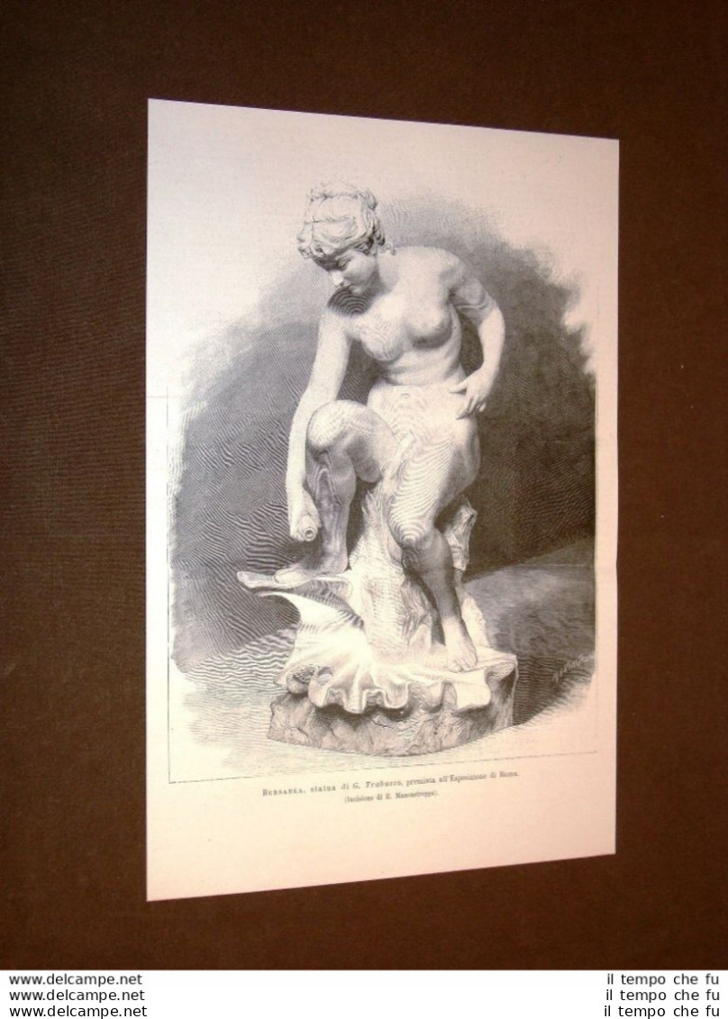 Bersabea Statua Di G. Trabucco Premiata All'Esposizione Di Roma Del 1891 - Avant 1900