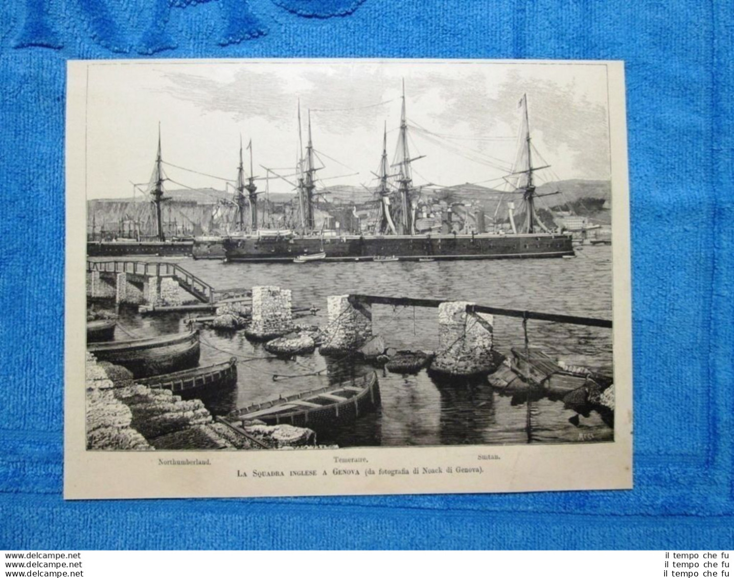 La Flotta D'Inghilterra A Genova Nel 1888: Northumberland - Temeraire - Suitan - Voor 1900
