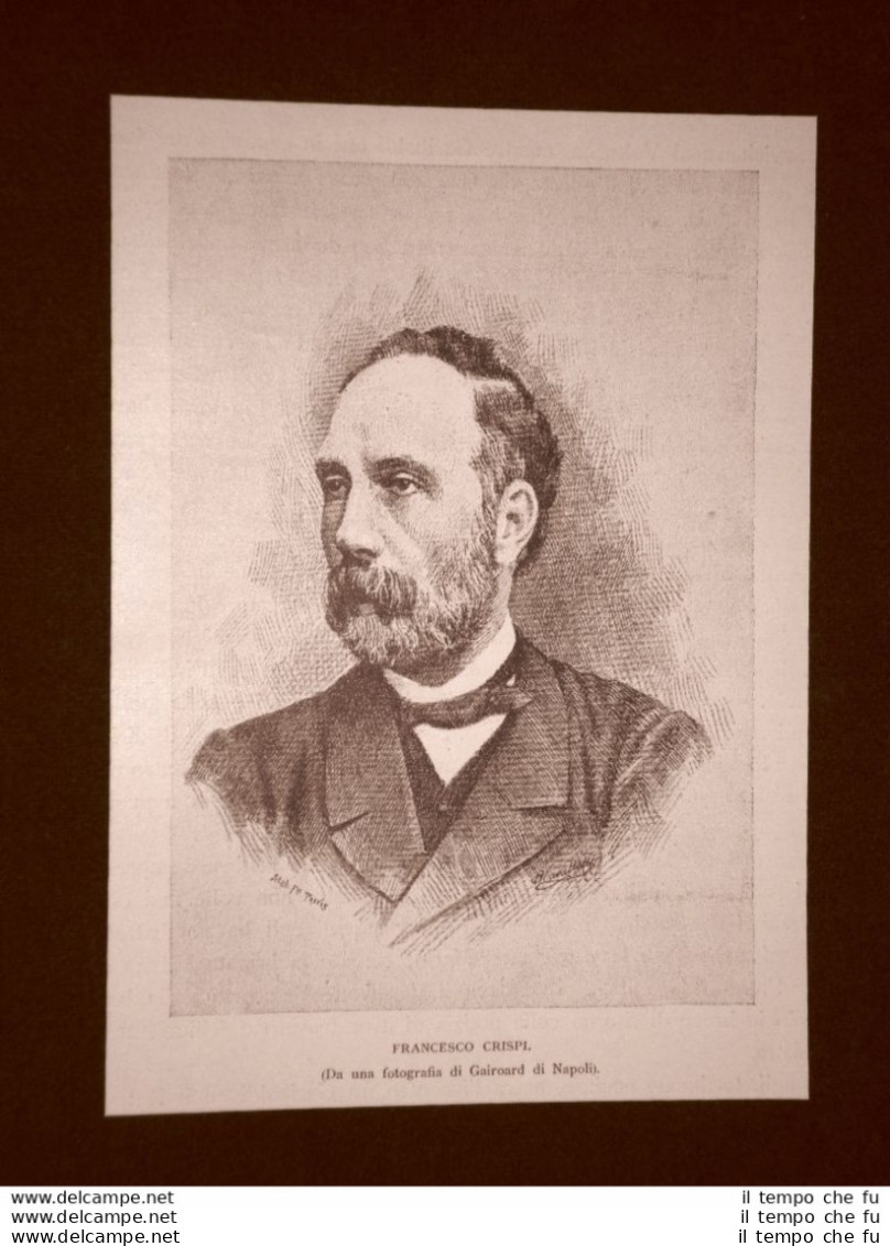 Patriota Francesco Crispi Ribera, 4 Ottobre 1818  Napoli, 11 Agosto 1901 - Voor 1900