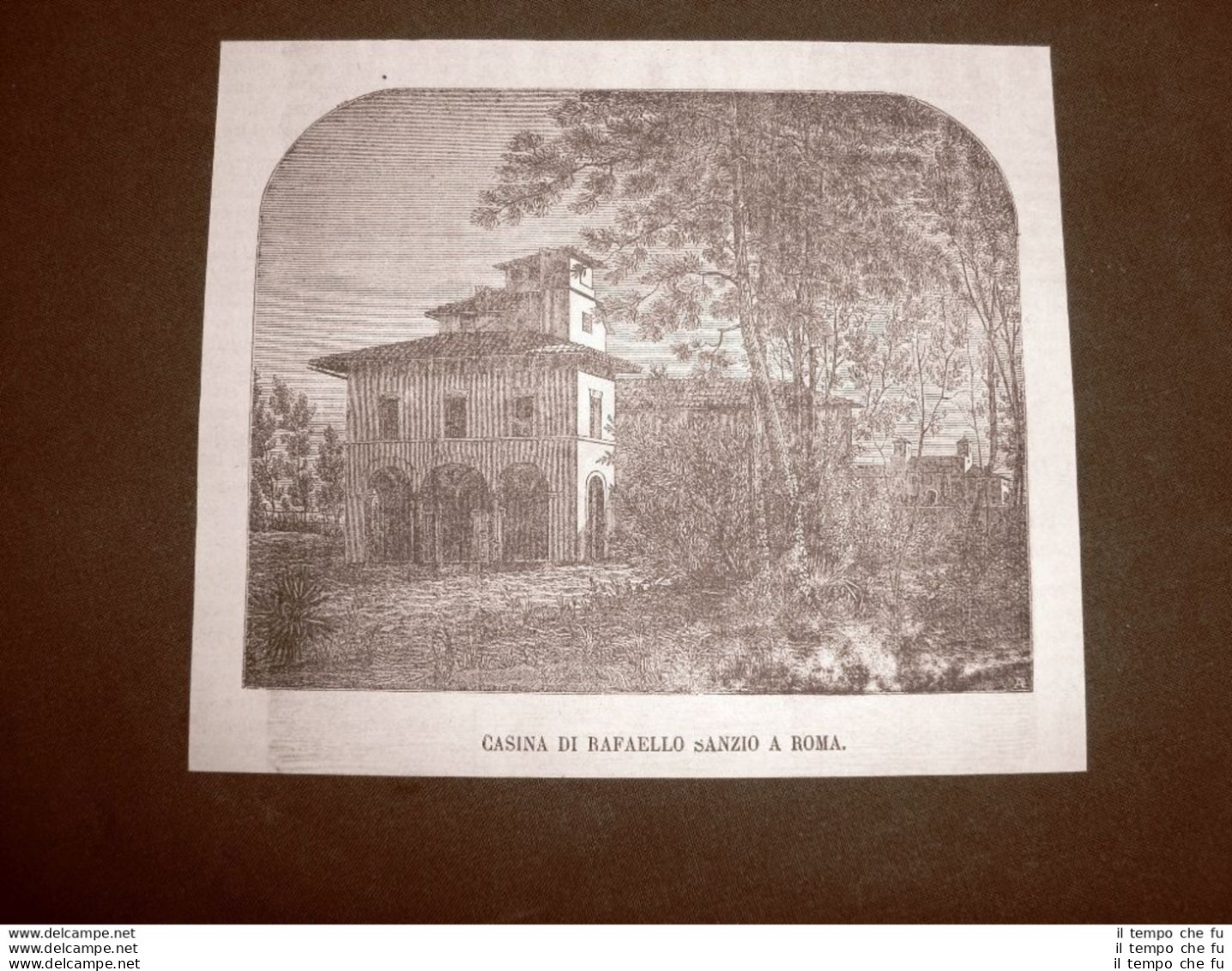 Roma Nel 1866 La Casa Di Raffaello Sanzio Lazio - Ante 1900