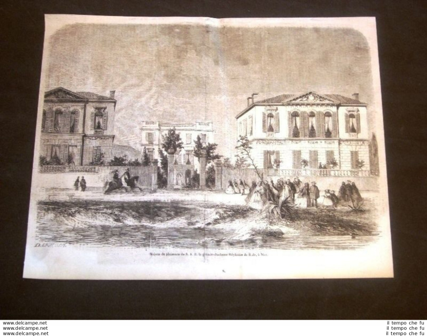 Nizza Nel 1858 Casa Di Piacere Sua Altezza Reale Granduchessa Stéphanie De Bade - Voor 1900