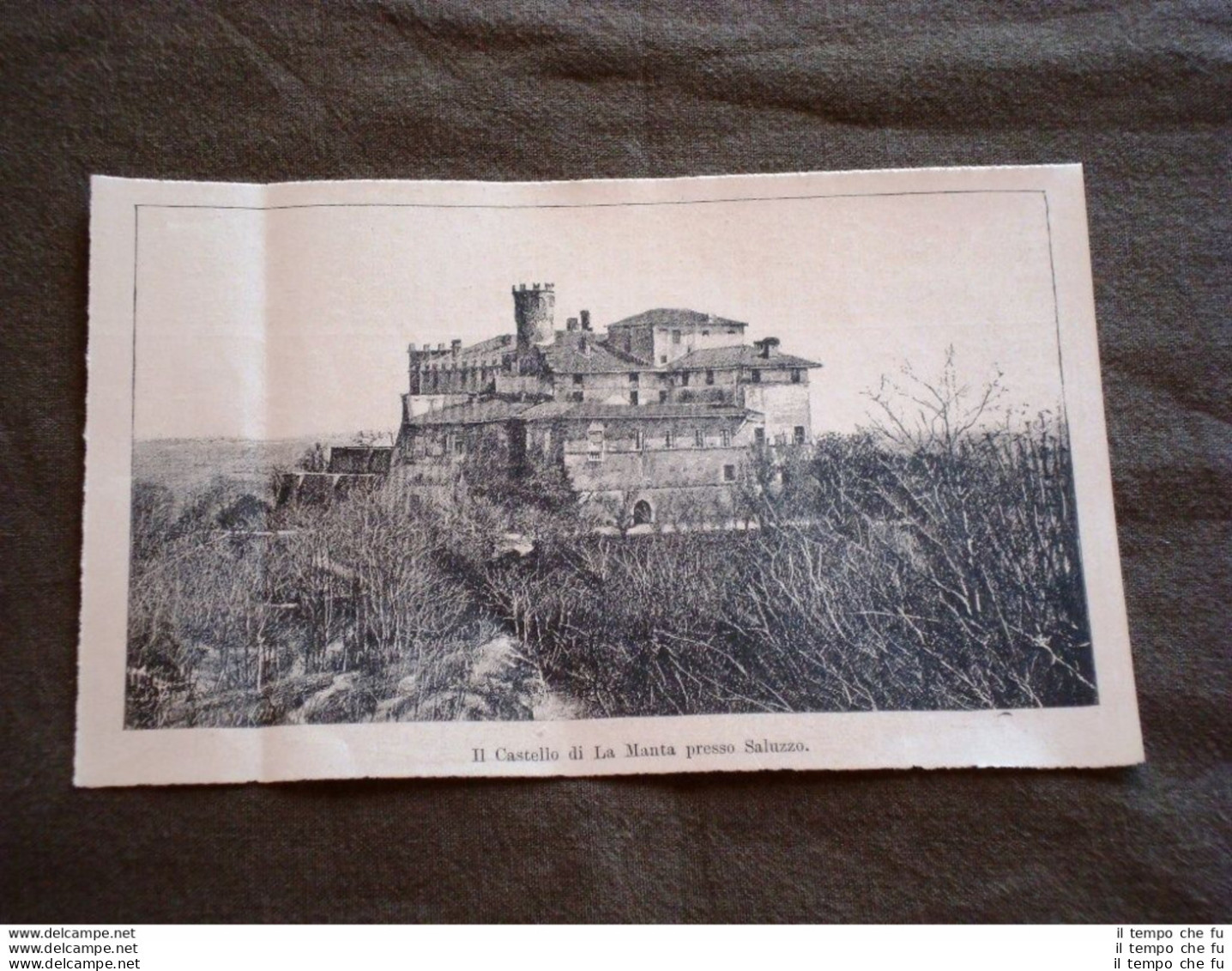 Il Castello Di La Manta Nel 1886 Presso Saluzzo - Avant 1900