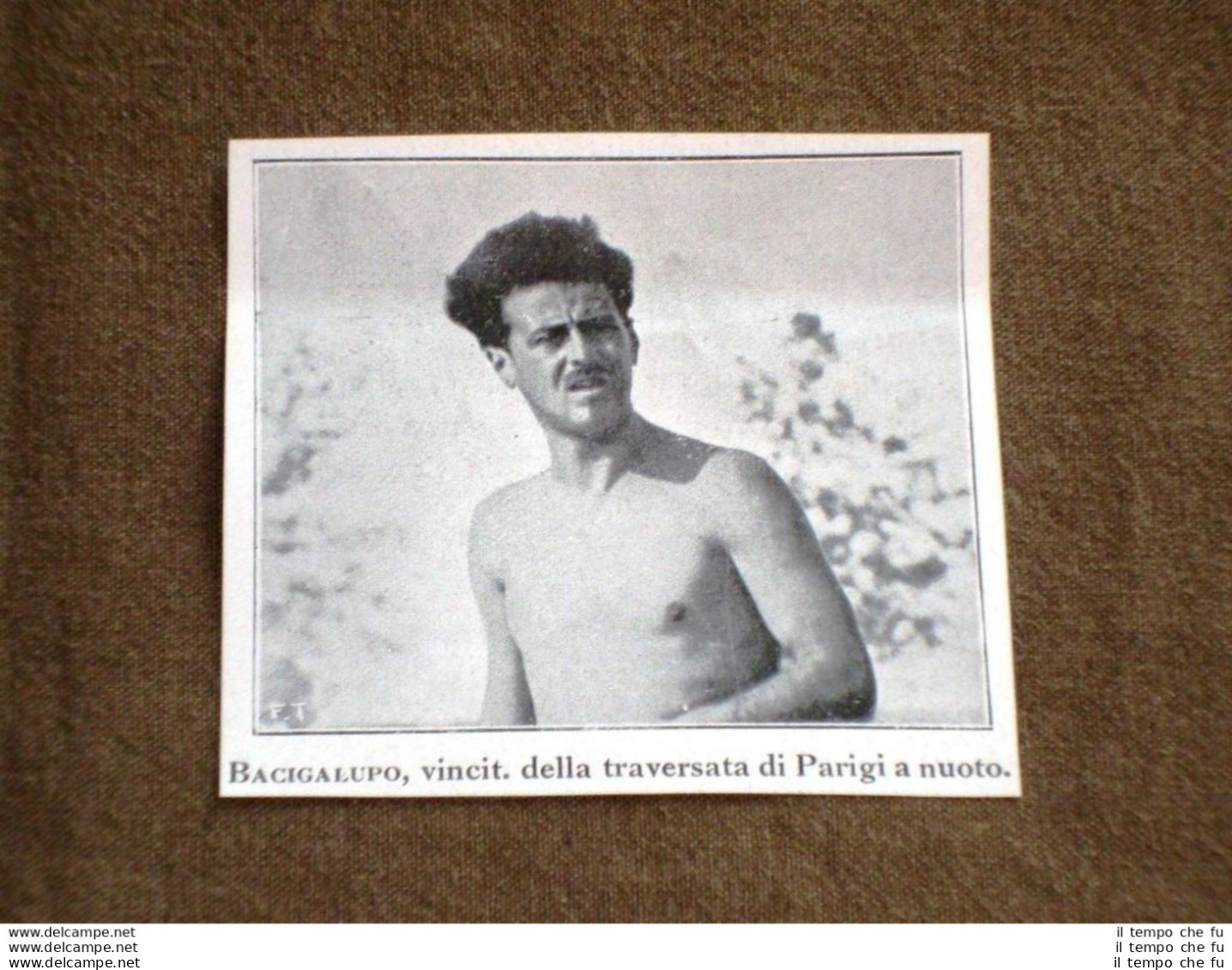 Bacigalupo Nel 1920 Vince La Traversata Di Parigi A Nuoto - Otros & Sin Clasificación
