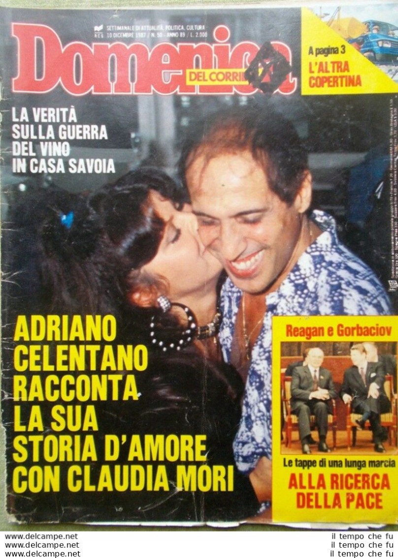 La Domenica Del Corriere 10 Dicembre 1987 Celentano Tomba Toscanini Ferdinandea - Other & Unclassified