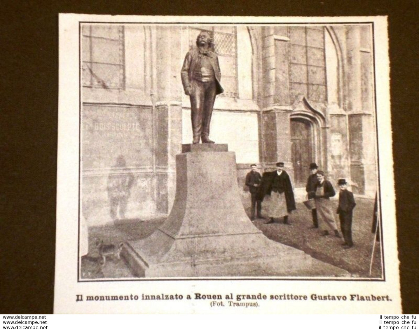 Rouen Nel 1907 Monumento Allo Scrittore Gustave Flaubert - Altri & Non Classificati
