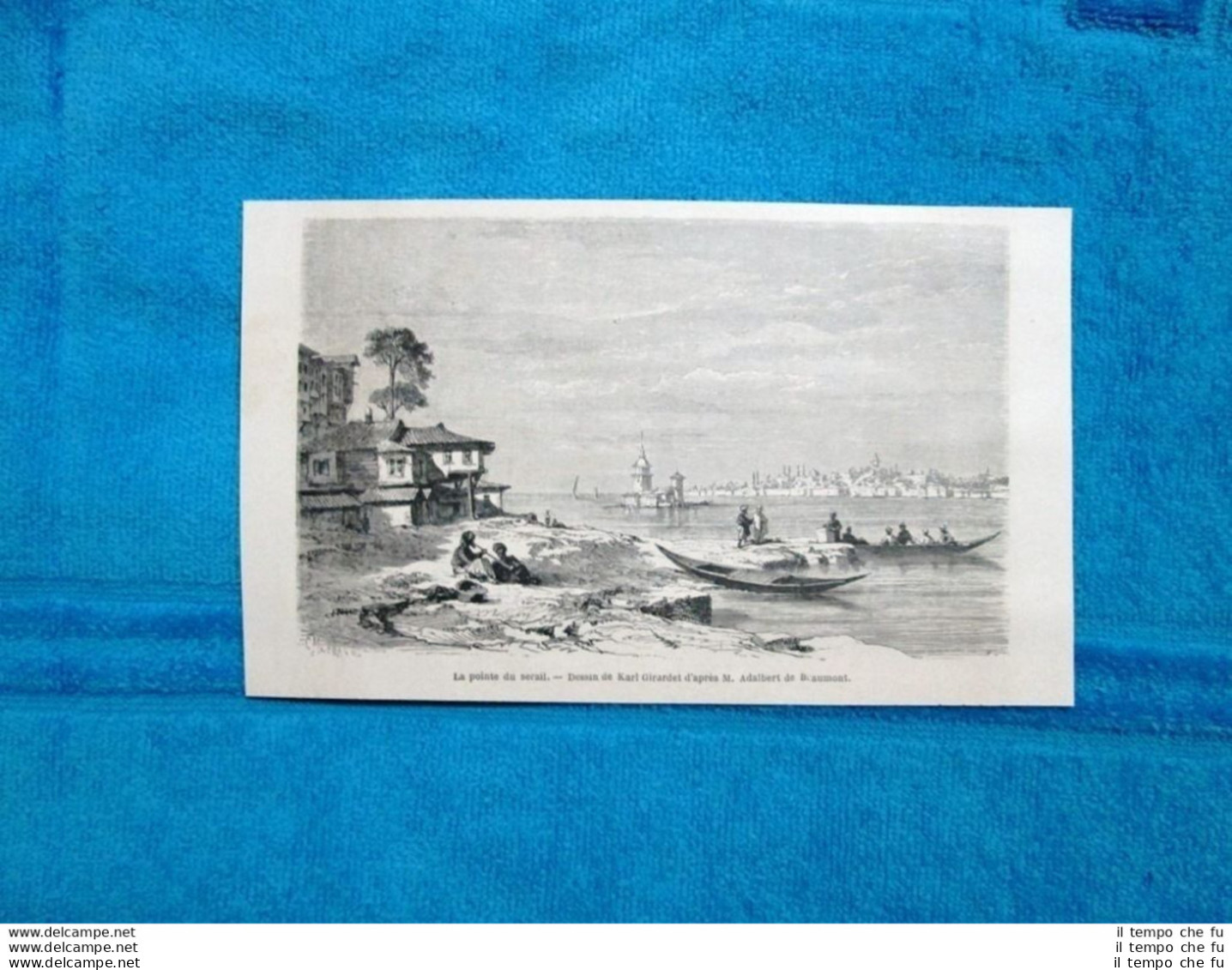 Gravure Année 1863 - La Pointe Du Serail - La Punta Del Serraglio - Avant 1900