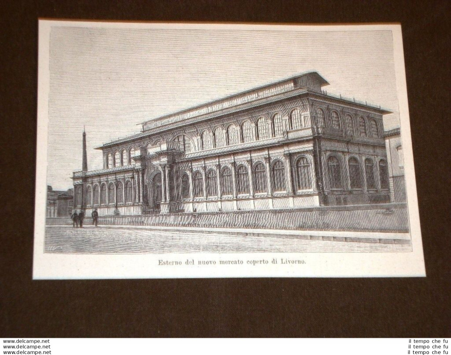 Livorno Nel 1894 Nuovo Mercato Coperto L'esterno - Vor 1900