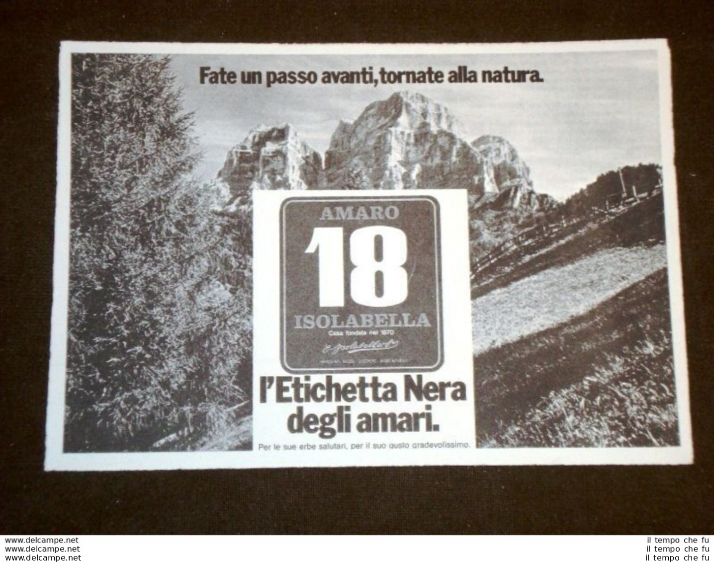 Anno 1960 Pubblicità Amaro 18 Isolabella Copertine Domenica Corriere - Andere & Zonder Classificatie