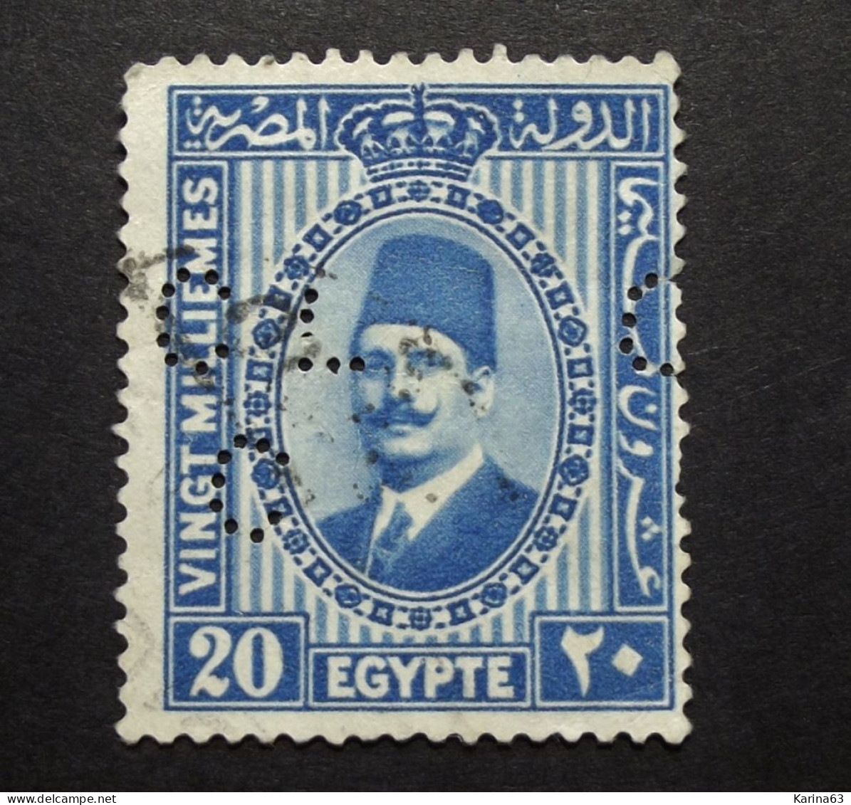 Egypt - 1931 -  Perfin - Lochung  - C L / C  - Cancelled - 1915-1921 Protettorato Britannico