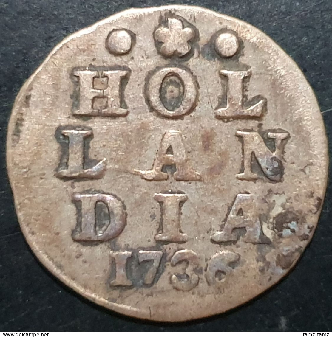 Provincial Dutch Netherlands Holland Hollandia 2 Stuiver 1736 Silver - Provinzen