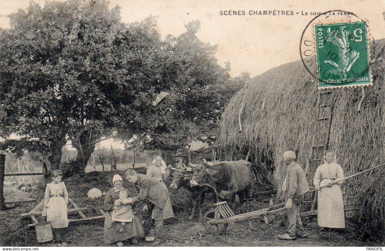 SCENES CHAMPETRES - Le Soir à La Ferme . - Altri & Non Classificati