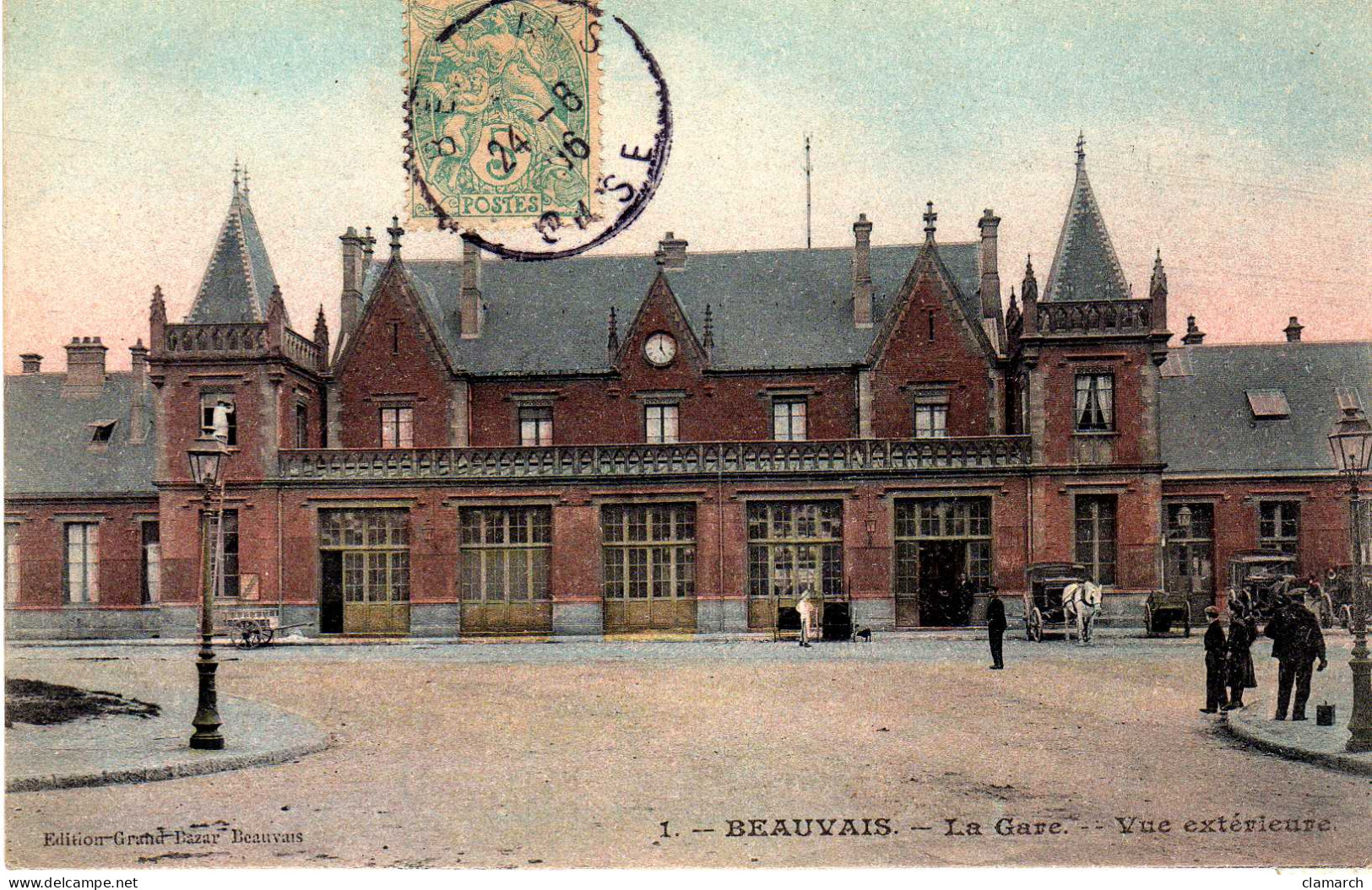 OISE-Beauvais-la Gare, Vue Extérieure (colorisé) 1 - Beauvais