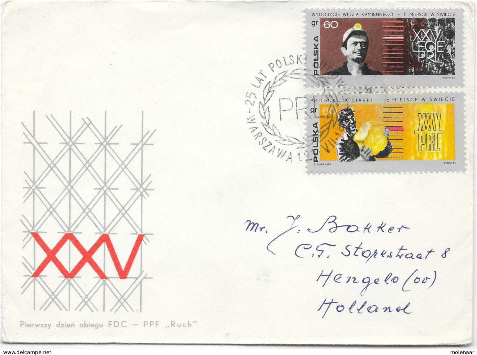 Postzegels > Europa > Polen > 1944-.... Republiek > Brief Met 2 Postzegels (17114) - Briefe U. Dokumente