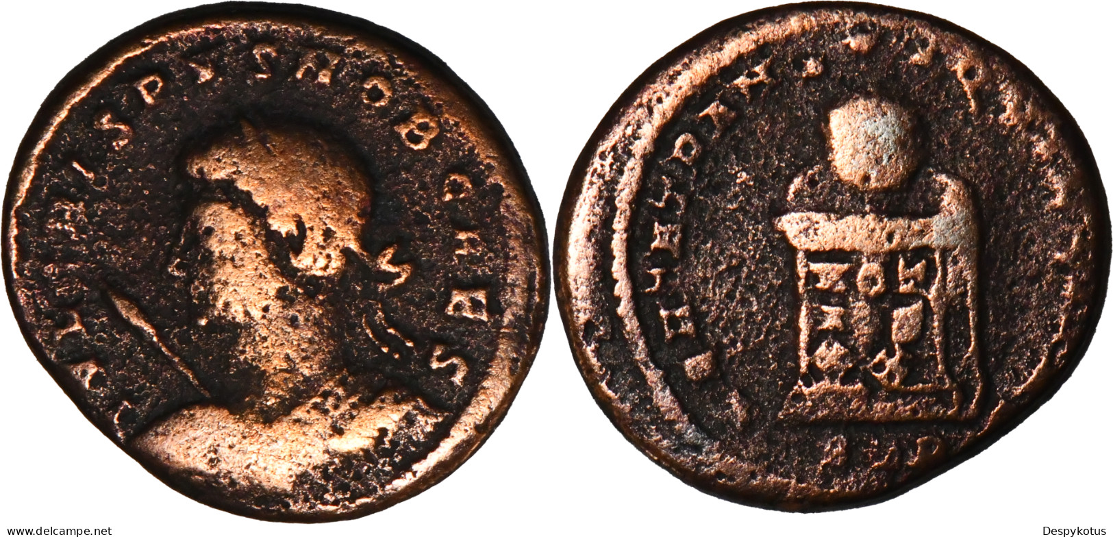 ROME - Centenionalis - CRISPUS - 321 AD - BEATA TRANQVILLITAS - Trèves - RIC.308 - 19-172 - L'Empire Chrétien (307 à 363)