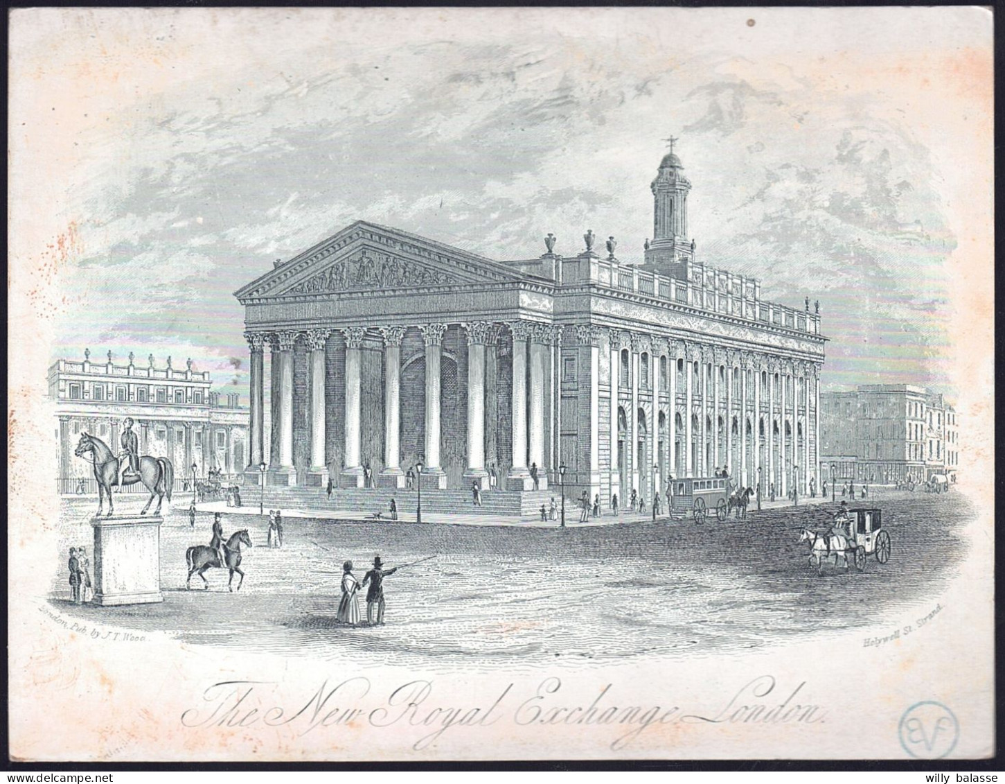 +++ CARTE PORCELAINE - Porseleinen Kaart - The New Royal Exchange London // - Porzellan