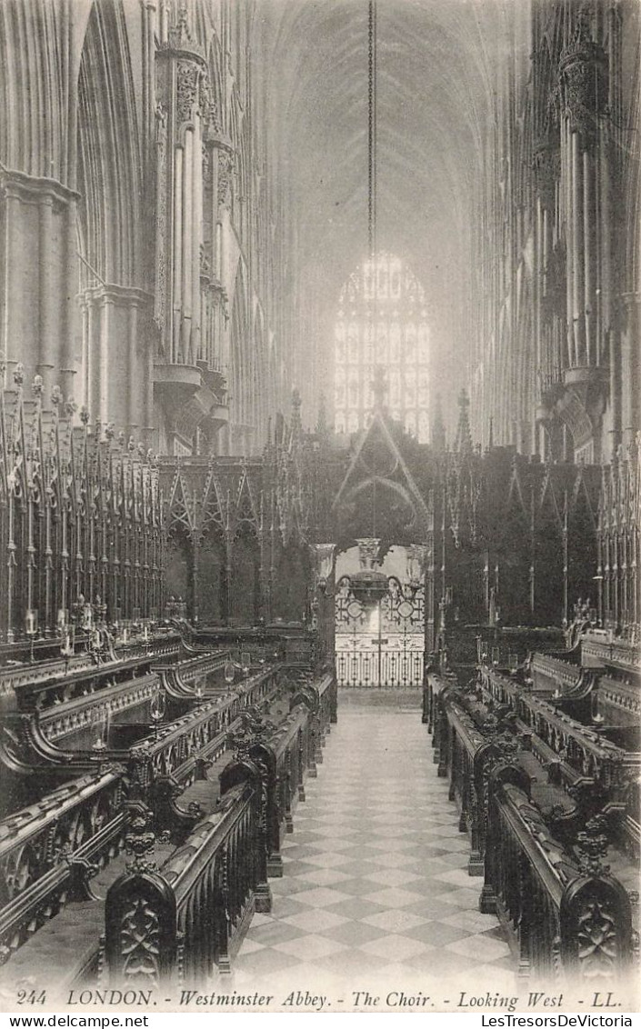 ROYAUME-UNI - Angleterre - London - Westminster Abbey - The Choir - Looking West - Carte Postale Ancienne - Westminster Abbey