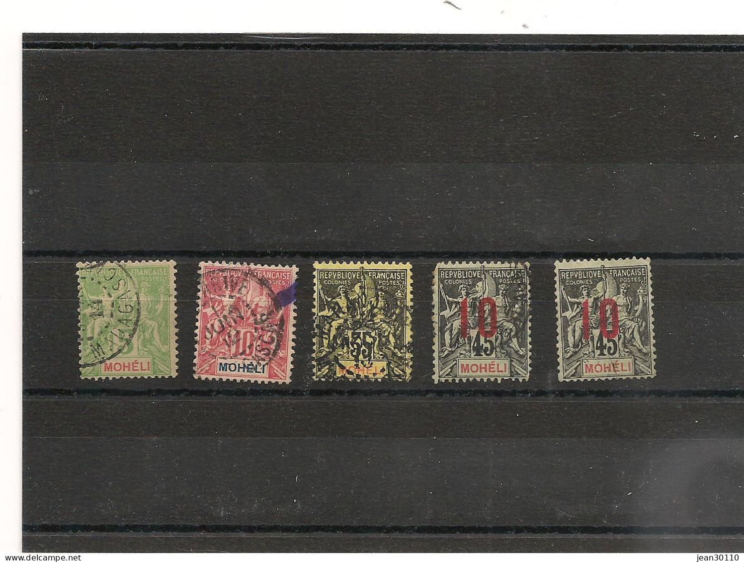 MOHELI 1906/07 LOT De Timbres *  Cote : 14,00 € - Used Stamps