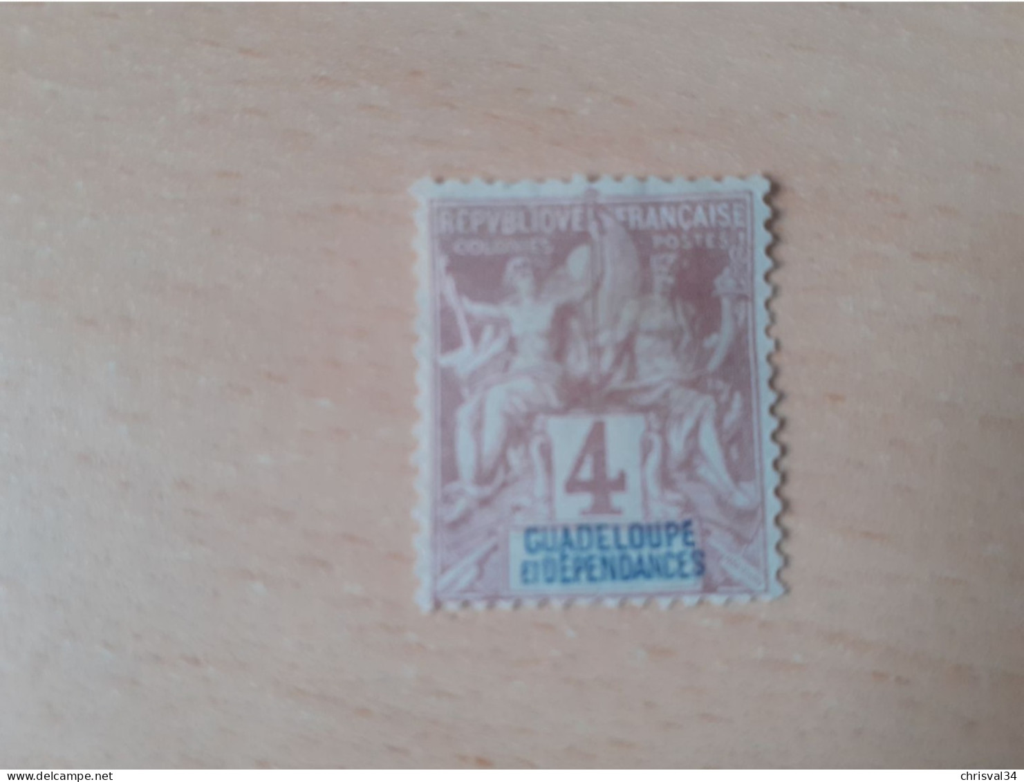 TIMBRE   GUADELOUPE       N  29      COTE  2,50   EUROS   NEUF  SG - Unused Stamps