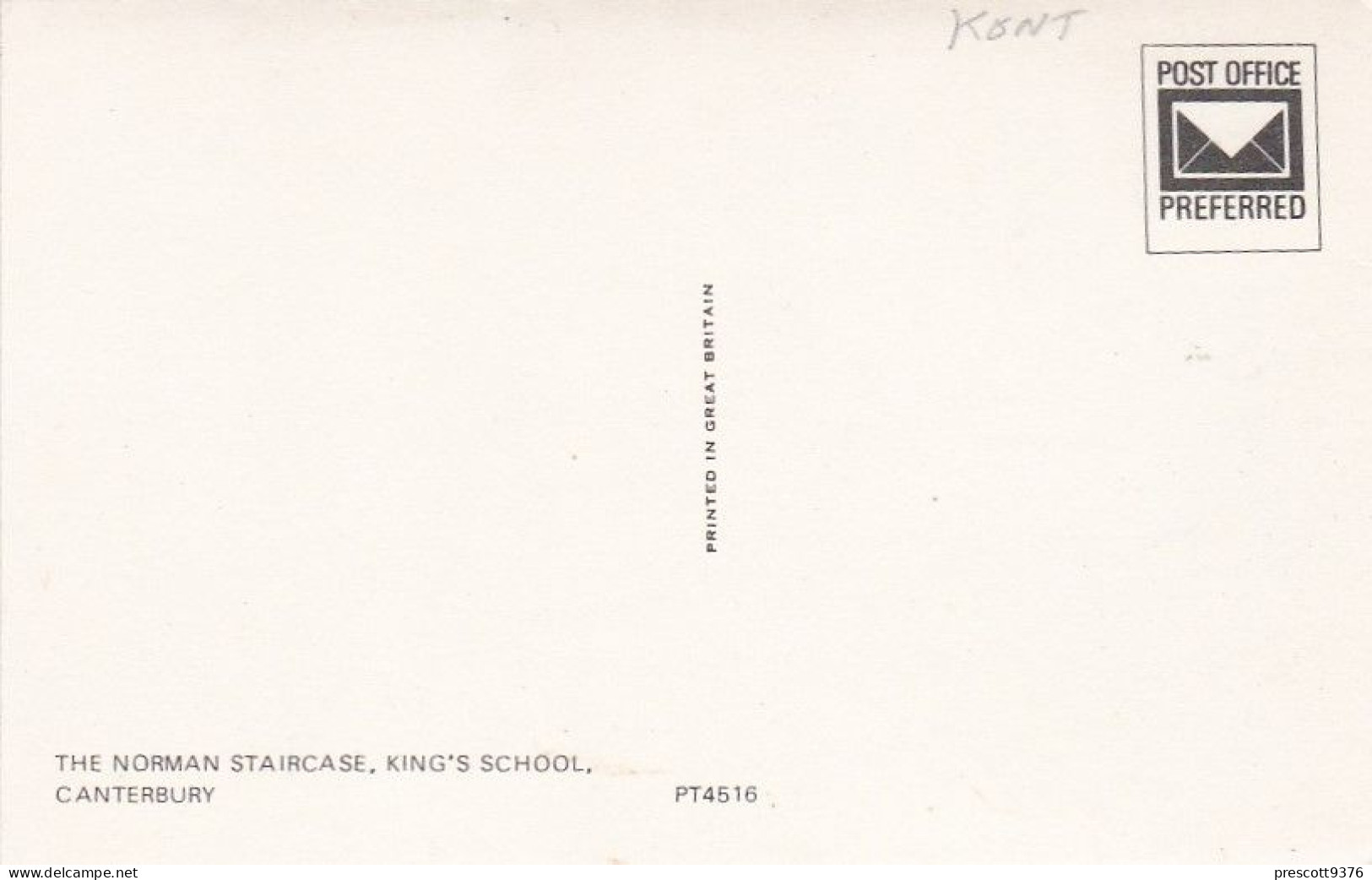 Norman Staircase, Kings School, Canterbury - Kent, UK   -   Unused Postcard   - K2 - Canterbury