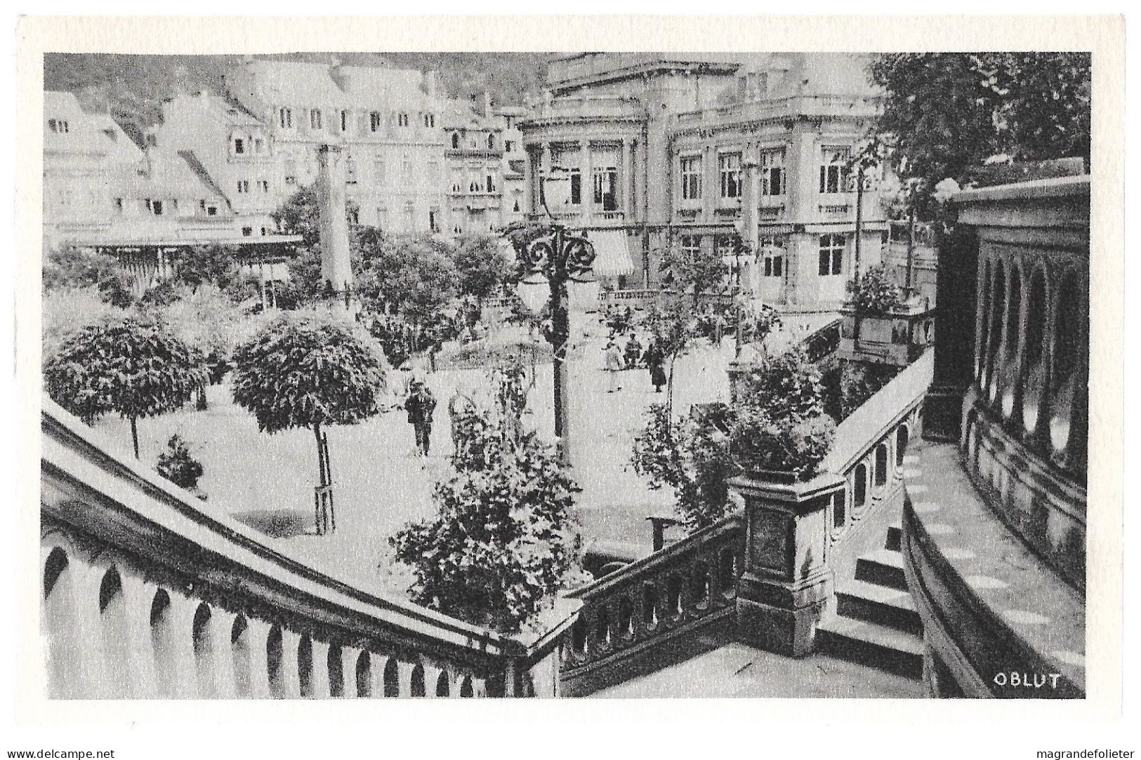 CPA PK AK  CARTE POSTALE BELGIQUE SPA ESCALIER  DES BAINS - Andere & Zonder Classificatie