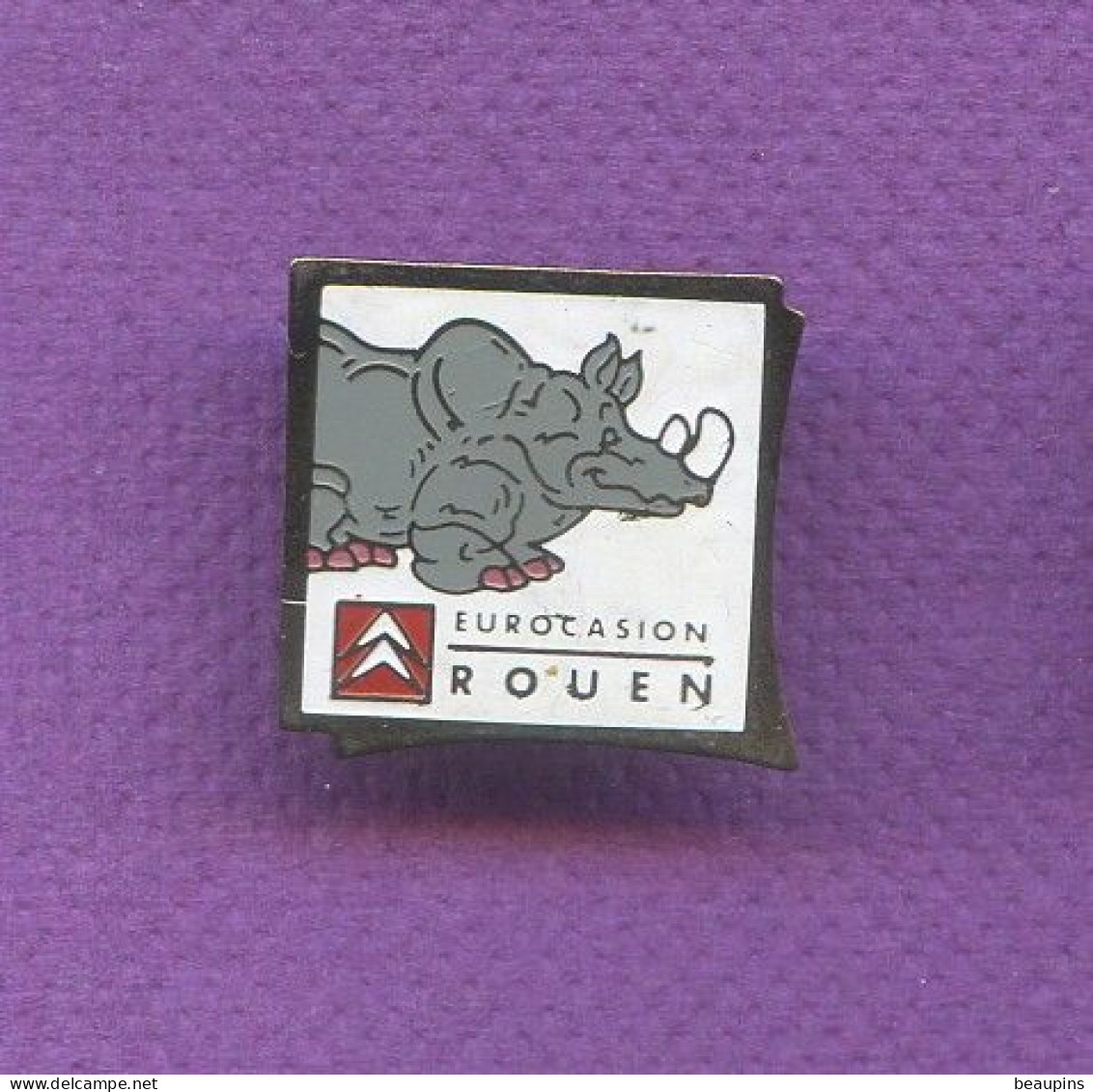 Rare Pins Auto Voiture Citroen  Rouen Rhinoceros  T119 - Citroën