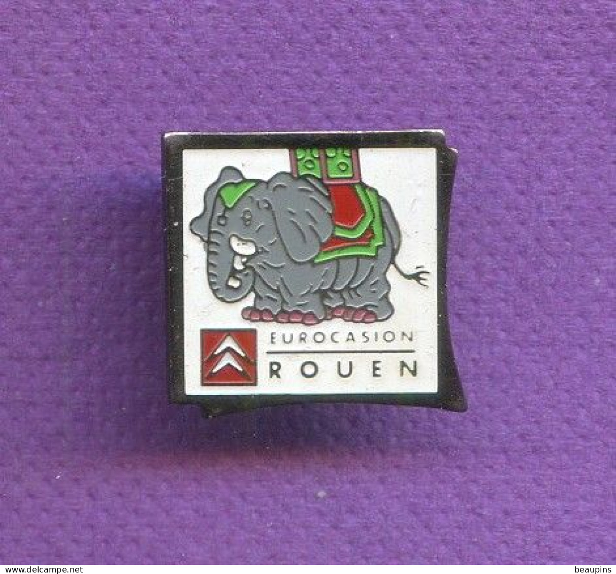 Rare Pins Auto Voiture Citroen  Rouen Elephant  T121 - Citroën