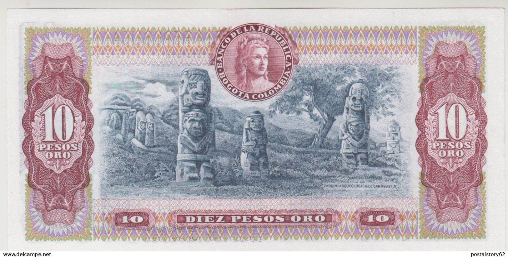 Colombia, Banconota 10 Pesos Oro. Pick # 407G 1980 FDS - Kolumbien