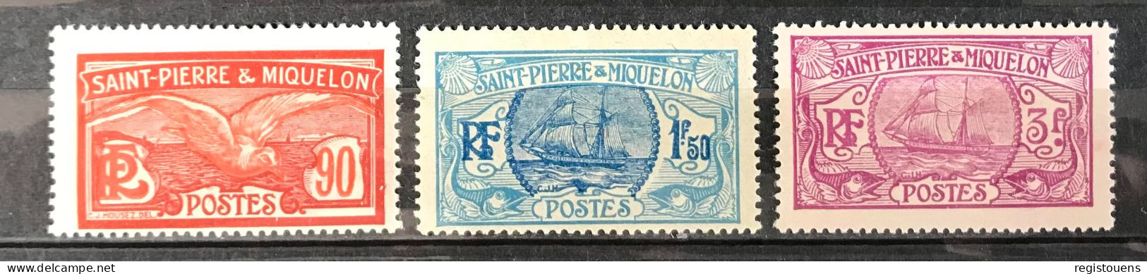 Lot De 3 Timbres Neufs* Saint Pierre Et Miquelon 1930 - Neufs