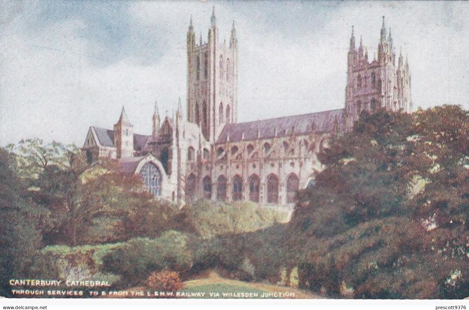 Canterbury  Cathedral, From L&NW Railway - Kent, UK   -   Unused Postcard   - K2 - Rochester