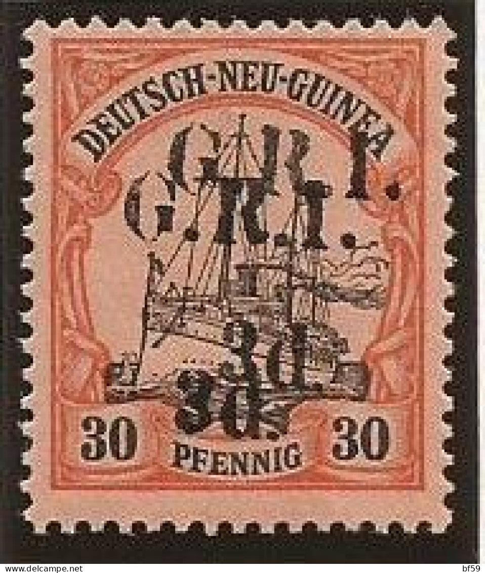 NOUVELLE-GUINEE - 1915 - Y&T N° 8 NEUF XX MNH - Double Surcharge - Duits-Nieuw-Guinea