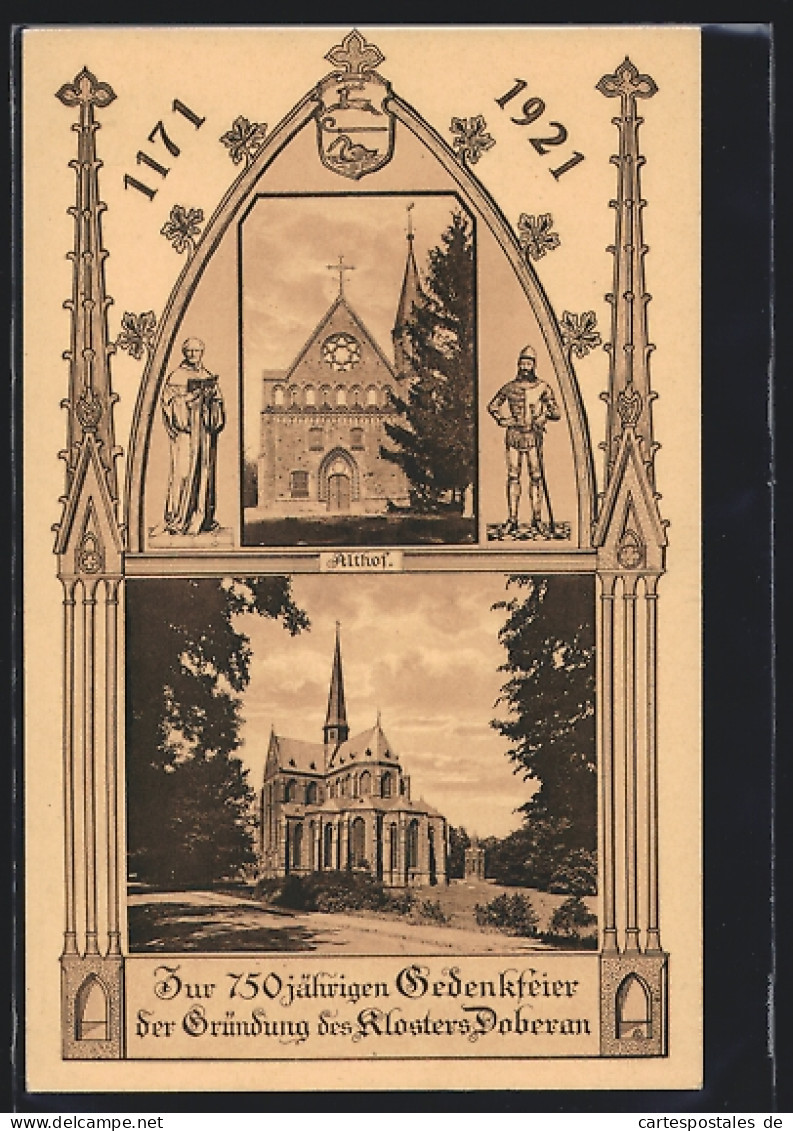 AK Doberan, 750 Jährige Gedenkfeier Der Gründung Des Klosters 1921, Festpostkarte  - Bad Doberan