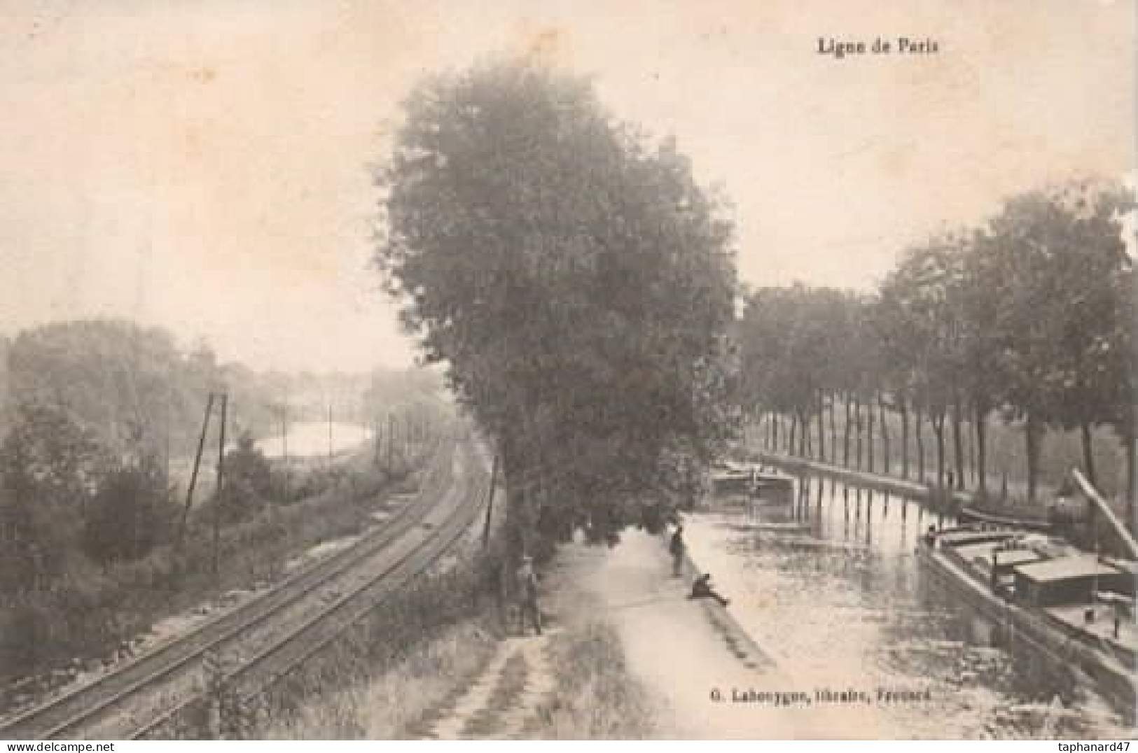 . 54 . FROUARD . Ligne De Paris, Canal, Péniches . - Baccarat