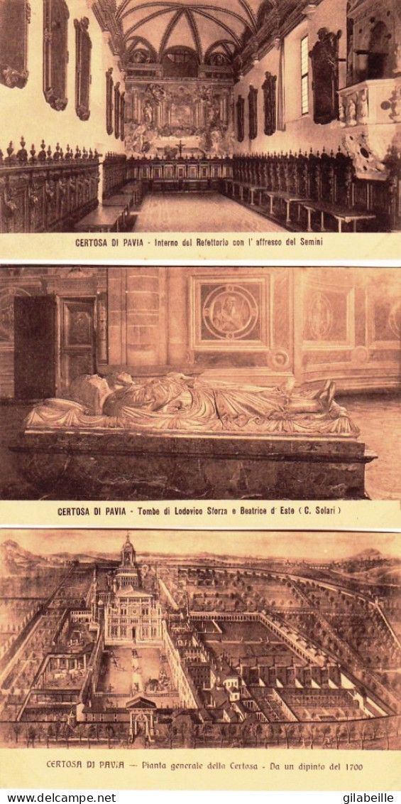 Lombardia - CERTOSA Di PAVIA - Set Di 7 Cartoline - In Perfetto Stato - Pavia
