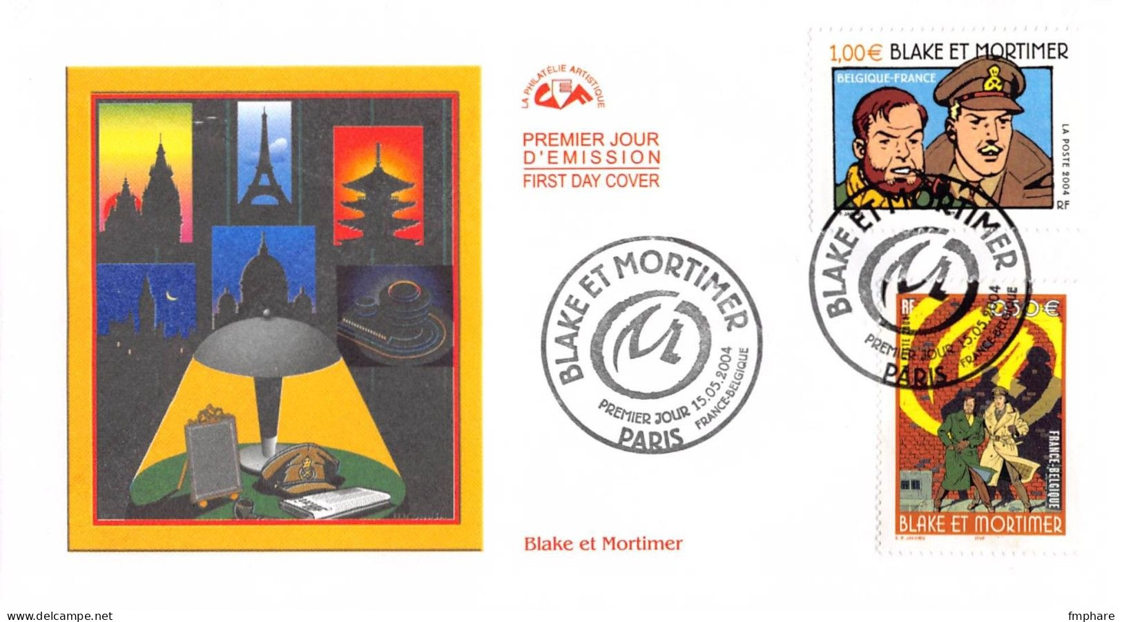 BD FRANCE 2004 BLAKE & MORTIMER FDC YV 3669 - 3670 - Other & Unclassified