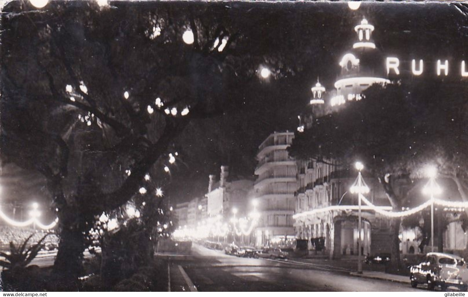 06 - NICE - La Promenade Des Anglais Et Les Illuminations - Nice Bij Nacht